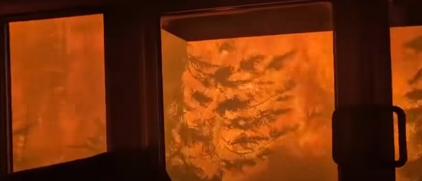 CN Rail crew evacuated as video shows Ontario wildfire surrounding train