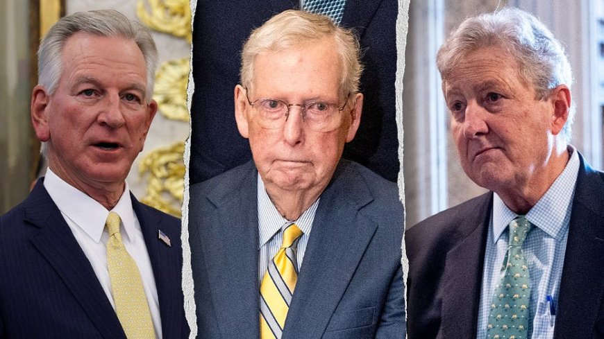 'Somebody needs to do something': GOP senators split as Tuberville demands McConnell answers