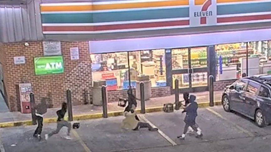 Brutal: Footage Captures 6 Black Thugs Beating Elderly Man Outside 7-Eleven
