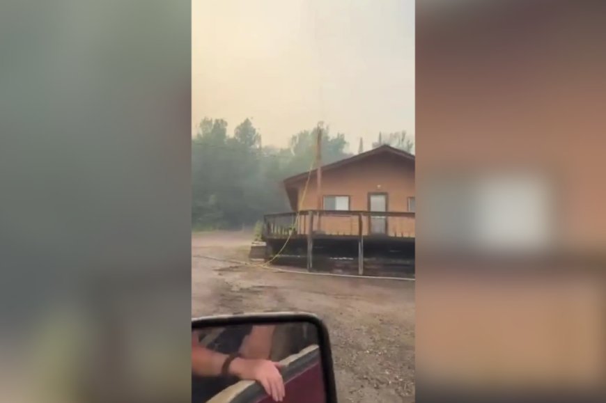 ‘It was far away until it wasn’t’: Lodge owner details harrowing northern Ontario fires