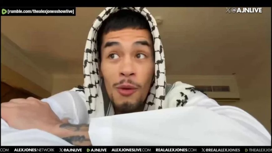 VIDEO: Hiding Under His Nightgown, The Rat-Like Creature Who Is Scared To Come On The Alex Jones Show