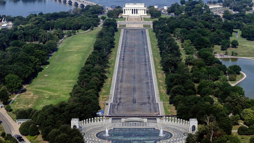Trump says White House searching for 'vandal proof' material after alleged Reflecting Pool attack