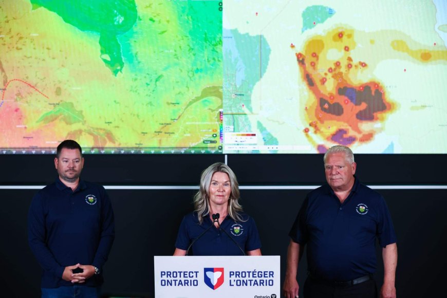 Ford says it is a ‘miracle’ nobody has died as wildfires rip across northern Ontario
