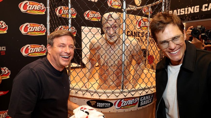Raising Cane's owner Todd Graves on how viral Tom Brady-Rob Gronkowski dunk tank came to be at Fanatics Fest