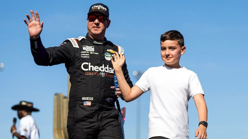 Brexton Busch wins first race since father Kyle Busch's death in emotional return to Victory Lane