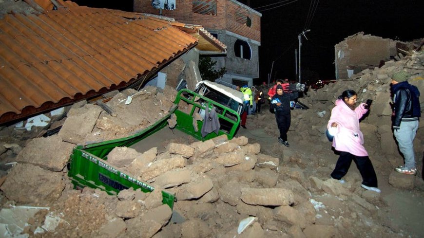Earthquake shakes Peru's Andes region, killing at least 5, displacing hundreds