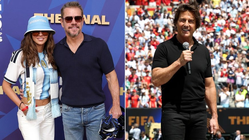 Matt Damon, Tom Cruise and Shakira headline packed celebrity crowd at World Cup final