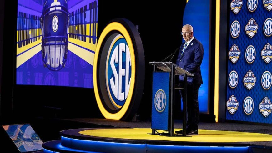 Greg Sankey addresses SEC breakaway talk as Michigan tries to steal spotlight with AD Warde Manuel decision