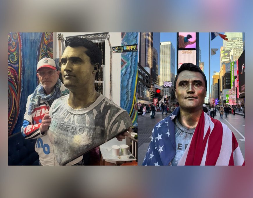 New York artist who made statue of Charlie Kirk claims no one will buy it