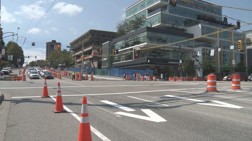Businesses along West Broadway concerned as 6-month road closure begins