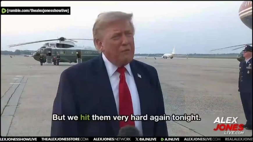 VIDEO: “We Hit Them Very Hard Again Tonight In Honor Of The 3 Great Patriots!”
