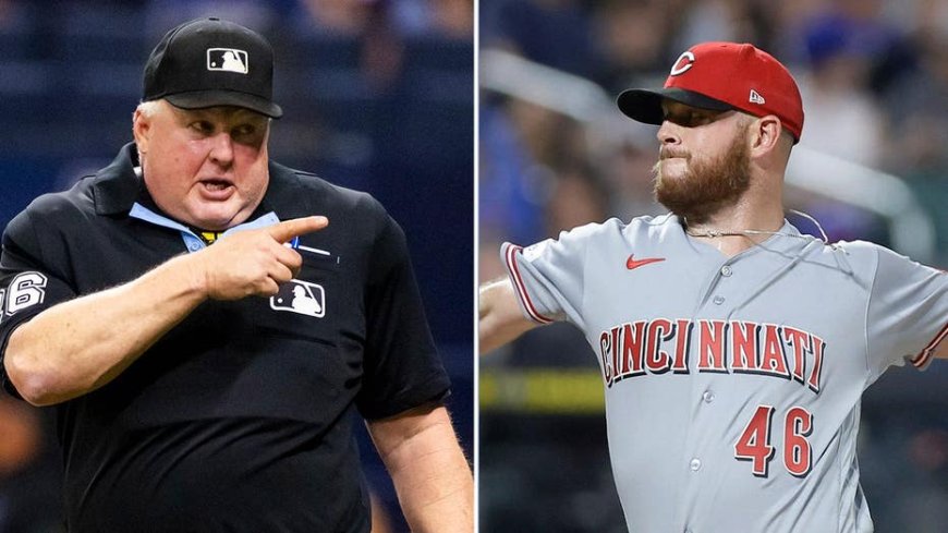 Cincinnati Reds pitcher rips 'f—ing fata–' umpire for getting in defender's way on ground ball