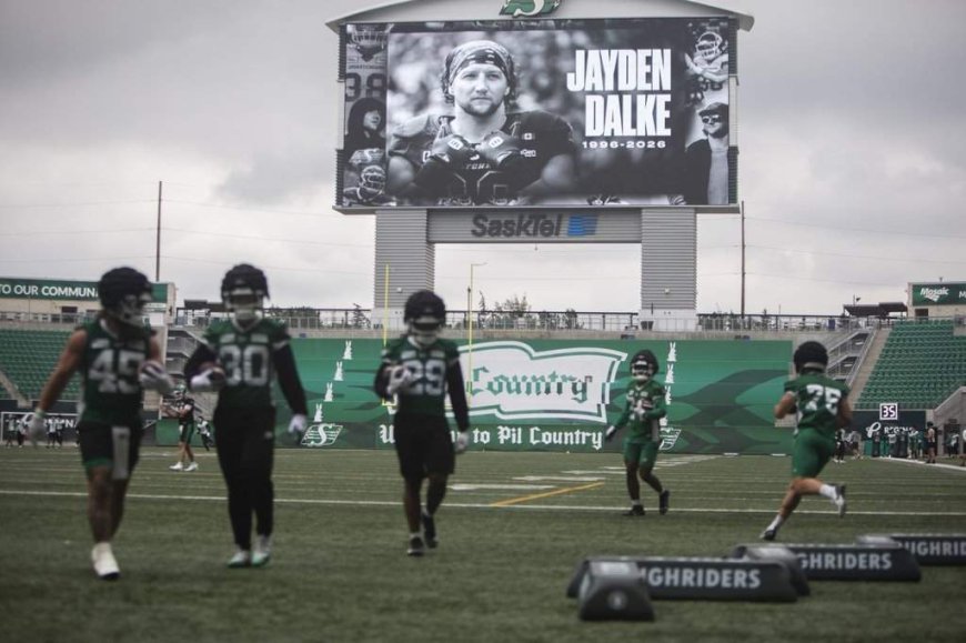 Roughriders try to focus on football with Elks visiting following Dalke’s death