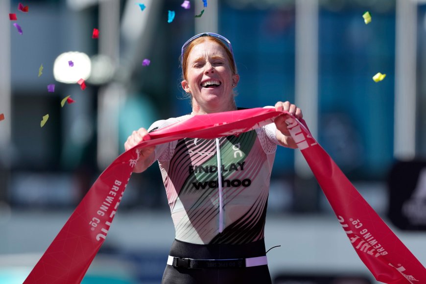 Edmonton’s Paula Findlay wins 226-km Ironman triathlon on 1st try
