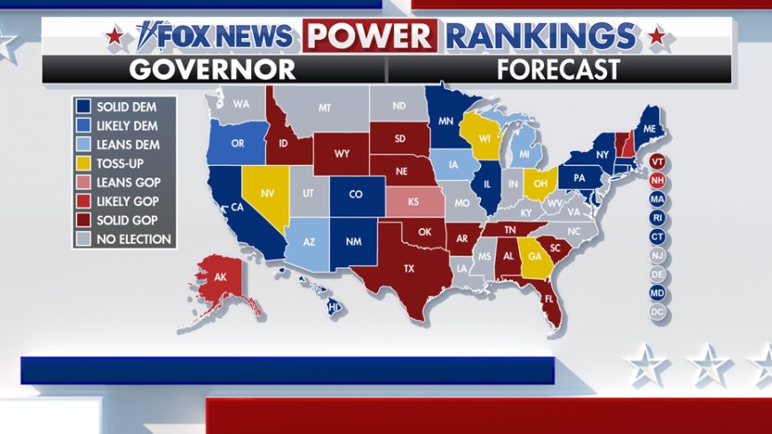 Fox News Power Rankings: The top races to watch as 36 states choose their next governor