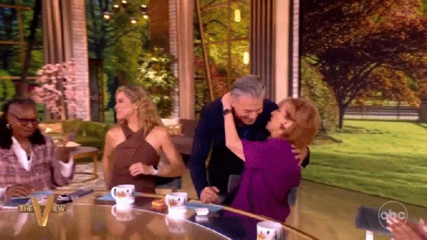 Joy Behar shocks 'The View' hosts, audience after on-air kiss with guest Anson Mount
