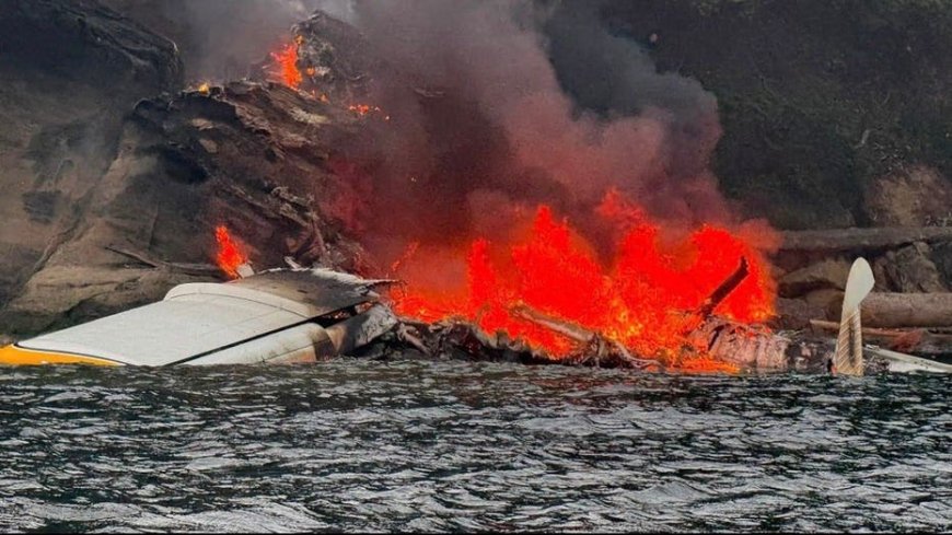 Multiple injured after floatplane makes emergency landing, catches fire off Washington coast