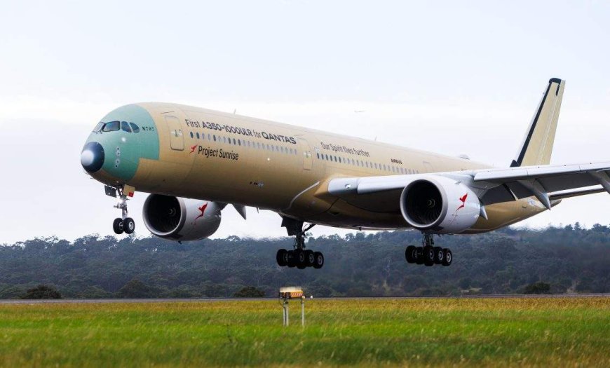 Qantas jet lands in Australia after 19-hour non-stop test flight from France