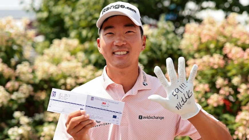 Michael Kim nails dramatic birdie on the 18th to make PGA Tour scoring history at 3M Open