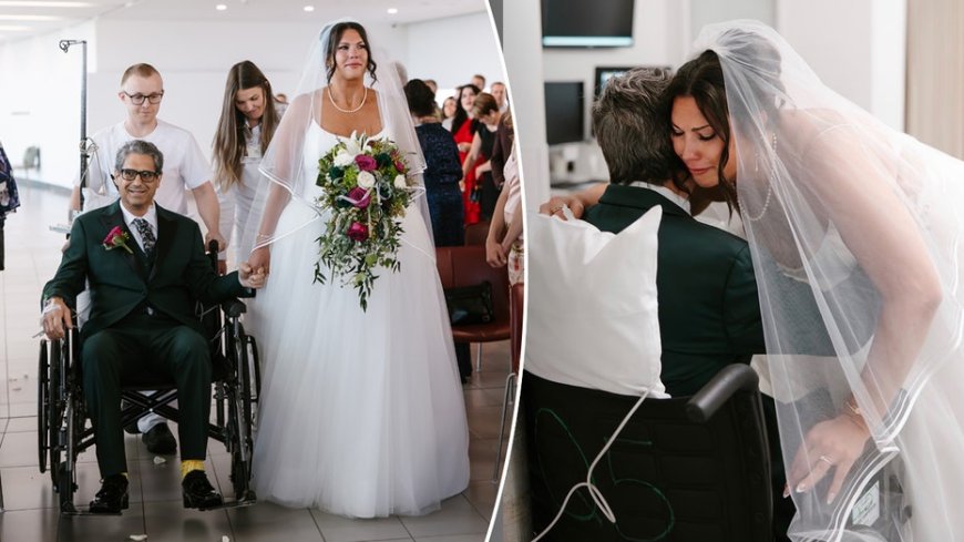 Dad suffers heart attack days before daughter's wedding — then doctors make sure he walks her down the aisle