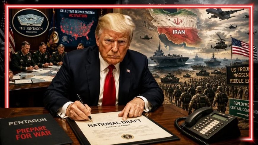 Trump Orders Pentagon To Prepare National Draft In Three Weeks As US Troops Mass For A Ground Invasion Of Iran!
