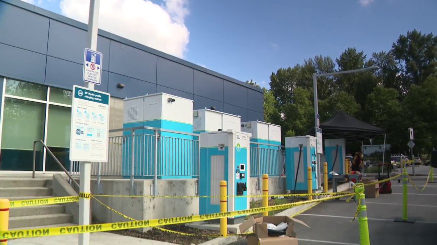 Metal thieves target BC Hydro charging stations and it’s not the first time