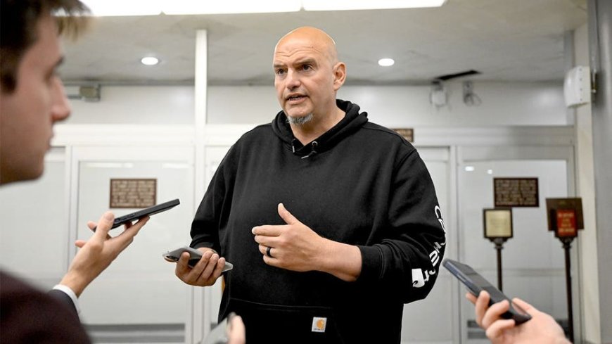 Fetterman unloads on reporter from 'trash' anti-Israel outlet, asks why it loves 'Hamas and Iran'