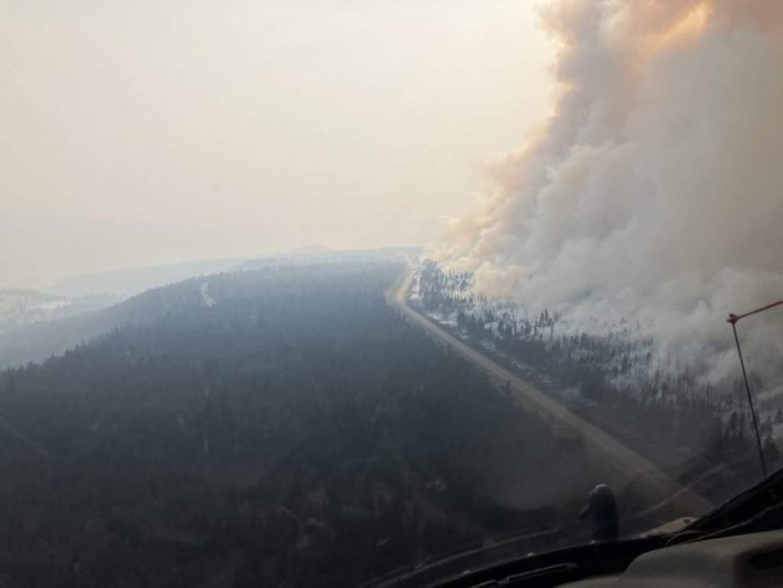 Burned chimney all that remains of woman’s home after wildfire near Clinton, B.C.