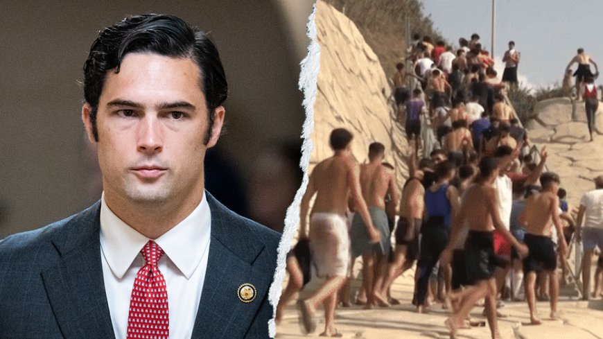 Firebrand rep unloads on socialist prime minister as 'hordes of military aged men' swarm European country