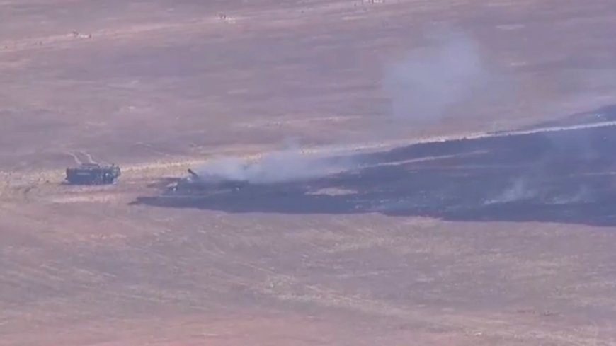 Pilot ejects as F-35 crashes at MCAS Miramar, sparking fire