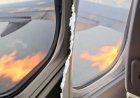 Flames shoot from American Airlines flight before emergency landing