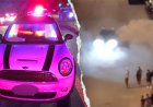Long Island street takeover erupts as drivers block road, perform donuts, burnouts: police