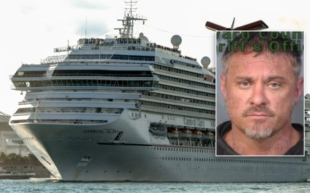 'Heavily intoxicated' man arrested after allegedly beating children aboard Carnival cruise ship, police say