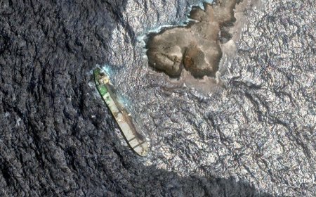 Satellite images show evidence of oil leak spreading from sanctioned vessel near Oman