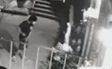 Masked man caught on camera smashing Virgin Mary statue with a hammer outside NYC church
