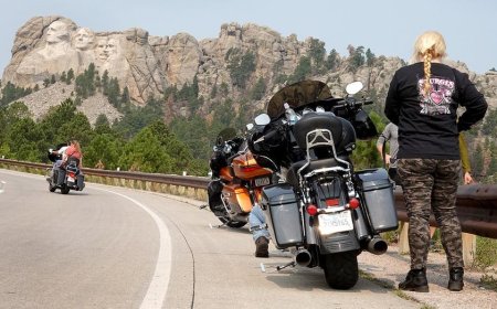 World’s largest motorcycle rally roars into Sturgis as bikers flood tiny US town