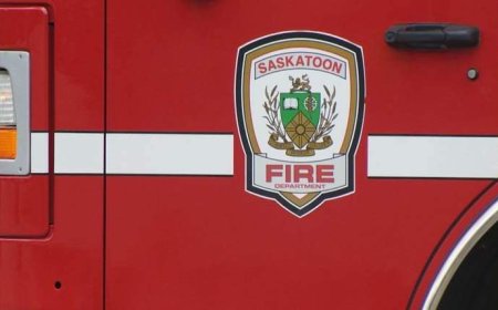1 dead after vehicle hits Saskatoon overpass, bursts into flames: police