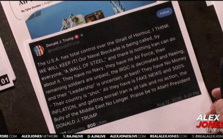 IRAN WAR UPDATE: “Our Naval Blockade Is Being Called By Everyone, ‘A WALL OF STEEL!'”