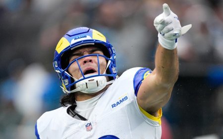 Rams star Puka Nacua left bloodied in bizarre accident at Michael Rubin's star-studded White Party