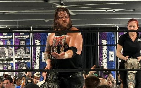 Ex-WWE star wins world title in emphatic return to Game Changer Wrestling in violent Atlantic City showcase