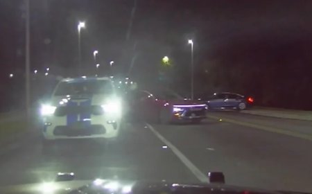 Driver Rams Police Car During Violent ‘Street Takeover’ in Florida