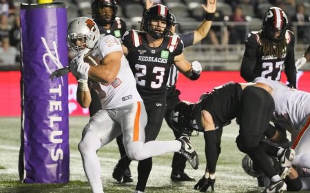 Horvath scores 4 TDs, Lions beat winless Redblacks