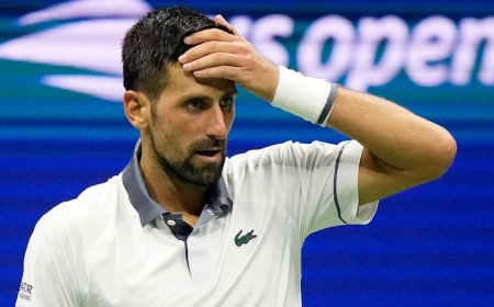 Novak Djokovic suffers stunning defeat in first round of US Open after trying to battle through ailments