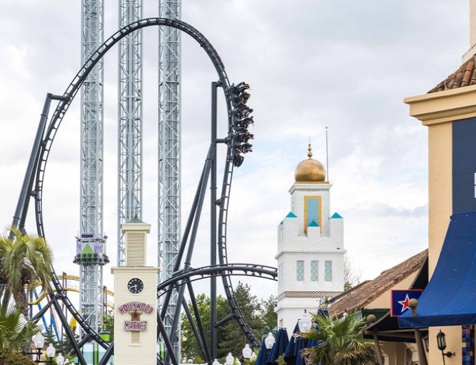 Parkgoer airlifted after Batman roller coaster incident leaves man with fractures to both legs