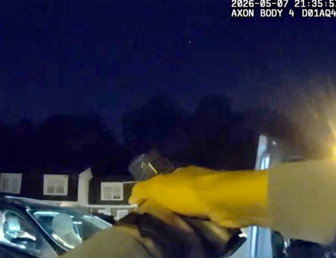WATCH: Maryland carjacking suspect plows toward cops as they open fire