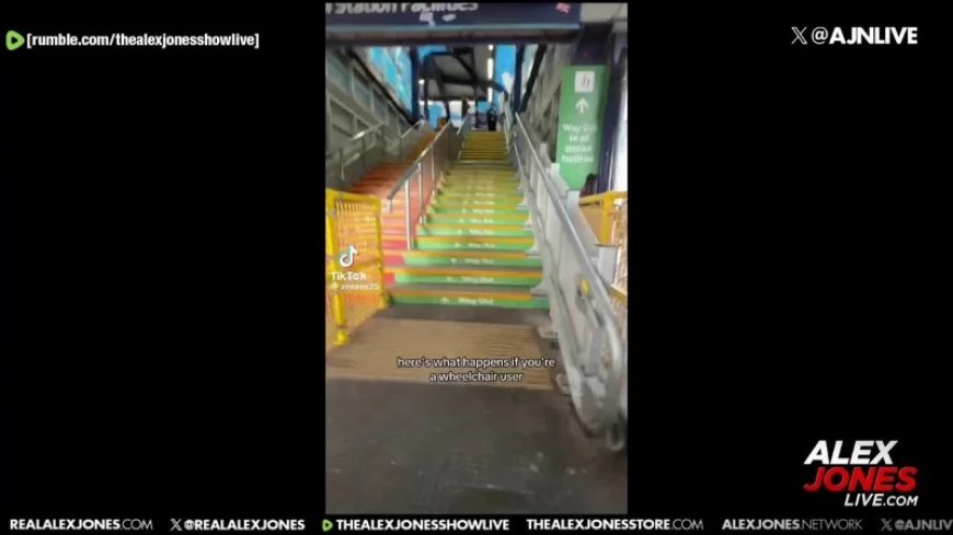 MODERN WORLD PROBLEMS: Woman In Wheelchair Can’t Get Up The Stairs, And The Chair Lift Is Broken!