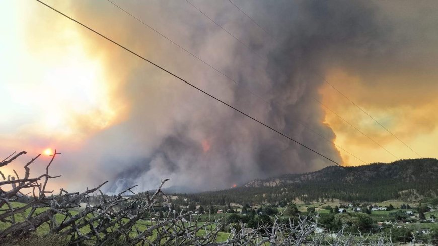 Summerland under evacuation order due to fast-moving, aggressive wildfire