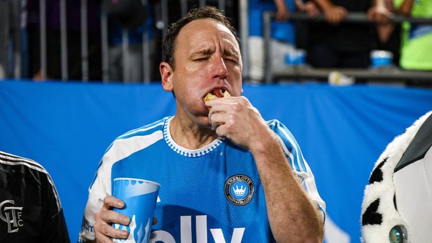 Joey Chestnut suffers shocking defeat at minor league baseball game but it comes with one giant asterisk