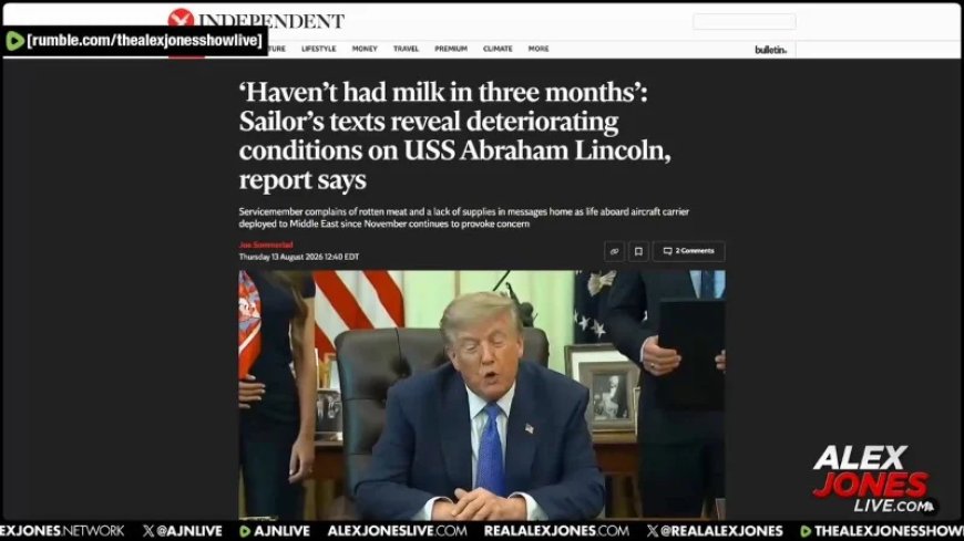 THIS JUST IN: Rotten Meat, No Milk, Soldiers Jumping Overboard The USS Abraham Lincoln Amid Deteriorating Conditions— Families Raise The Alarm!