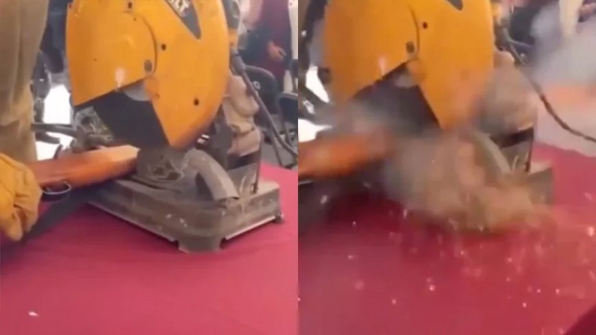 Wild Video: Gun Discharges, Injures 4 During Firearm Destruction Event